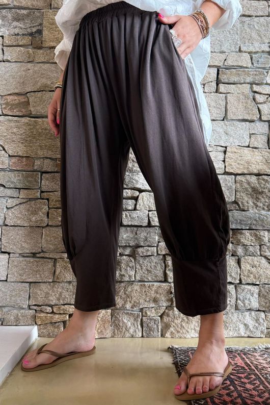 Jo Jo Quirky Classic Barrel Pant Chocolate